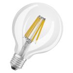 Osram LED Superstar E27 Globe G95 Filamento Chiara 11W 1521lm - 927 Bianco Molto Caldo | Miglior Resa Cromatica - Sostitutiva 100W