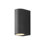 D'Lite Vossem Luce Da Parete Aluminium Nero Up & Down | Adatto Per 2x GU10