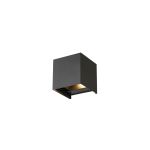 D'Lite Nova Luce Da Parete Aluminium Nero 4.9W 480lm - 830 Luce Calda -  | IP54 - Inclinabile Angle