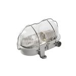 Interlight Bulkhead Bulley Grigio Thermoplast max. 25W | 170x125mm - IP54 - Adatto per 1x E27