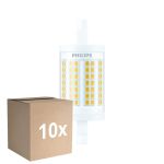 Confezione Multipack 10x Philips LED Linear R7s CorePro 78mm 11.5W 1521lm - 830 Luce Calda -  |Sostitutiva 100W