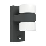 Eglo Luce Da Parete Atollari Aluminium Antracite Up & Down 4W 360lm - 830 Luce Calda -  | IP44