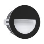 Eglo Luce Da Parete Aracena Aluminium Nero 2W 300lm - 840 Bianco Freddo