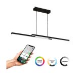 Eglo Luce Pendente Fraioli-Z Aluminium Nero 17W 2400lm - 827-865 Regolabile Bianca + RGB | IP20 - Zigbee Dimmerabile