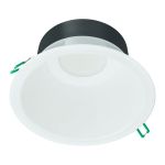 Philips Downlight LED Coreline DN142B Aluminium Bianca 11W 1200lm 60D - 830 Luce Calda | Ritaglio 155mm - IP20 - Dimmerabile - Bianca Riflettore