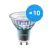 Confezione Multipack 10x Philips MASTER LEDspot ExpertColor GU10 PAR16 3.9W 280lm 25D - 930 Luce Calda | Miglior resa cromatica - Dimmerabile - Sostitutiva 35W