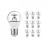 Confezione Multipack 10x Noxion Lucent LED E27 Pera Filamento Chiara 2.5W 250lm - 827 Bianco Molto Caldo | Dimmerabile - Sostitutiva 25W