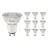 Confezione Multipack 10x Noxion PerfectColor Faretti LED GU10 PAR16 4W 345lm 60D - 930 Luce Calda | Miglior resa cromatica - Dimmerabile - Sostitutiva 50W