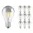 Confezione Multipack 10x Ledvance CLASSIC LED E27 Pera Filamento Chiara 6.5W 650lm - 827 Bianco Molto Caldo | Sostitutiva 50W