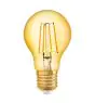 Osram Vintage 1906 LED E27 Pera Filamento Oro 4W 410lm - 824 Bianco Molto Caldo | Sostitutiva 40W