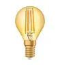 Osram Vintage 1906 LED E14 Sferica Filamento Oro 4W 420lm - 825 Bianco Molto Caldo | Sostitutiva 35W