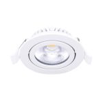 Noxion LED Inclinabile Slim Spot Bianca 6W 550lm - 930 Luce Calda | Ritaglio 75mm - IP54 - Miglior resa cromatica 