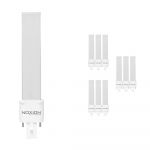 Confezione Multipack 10x Noxion Lucent PL-S LED 4.3W 600lm - 840 Bianco Freddo | Sostitutiva 9W