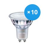 Confezione Multipack 10x Philips MASTER Value LEDspot GU10 PAR16 4.9W 355lm 60D - 927 Bianco Molto Caldo | Miglior resa cromatica - Dimmerabile - Sostitutiva 50W