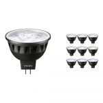 Confezione Multipack 10x Philips Master LEDspot GU5.3 MR16 6.7W 440lm 60D - 930 Luce Calda | Miglior resa cromatica - Dimmerabile - Sostitutiva 35W