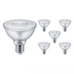 Confezione Multipack 6x Philips Master Value LED Bulbo Riflettore E27 PAR30 9.5W 740lm 25D - 927 Bianco Molto Caldo | Miglior resa cromatica - Dimmerabile - Sostitutiva 75W