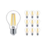 Confezione Multipack 10x Philips MASTER Value LEDbulb E27 Pera Chiara 5.9W 806lm - 927 Bianco Molto Caldo | Miglior resa cromatica - Dimmerabile - Sostitutiva 60W