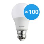 Confezione Multipack 100x Noxion Pro LED E27 Pera Ghiaccio 7W 600lm - 822-827 Dim To Warm | Dimmerabile - Sostitutiva 50W