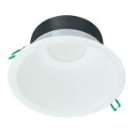 Philips Downlight LED Coreline DN142B Aluminium Bianca 11W 1200lm 60D - 830 Luce Calda | Ritaglio 155mm - IP54 - Dimmerabile - Bianca Riflettore