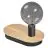 Ledvance Decor Tavolo Legna/Nero | Adatto per 1xE27 - Touch/A 3 Livelli Dimmerabile