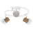 Ledvance LED Decor Faretti Cork Acciaio Spirale Bianca 10W 690lm - 827 Bianco Molto Caldo | Dimmerabile