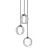 Ledvance LED Luce Pendente Cerchio Nero 20W 1300lm - 830-865 Regolabile Bianca