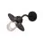 D'Lite Luce Da Parete Ember Nero | IP54 - Adatto per 1x E27