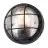 D'Lite Luce Da Parete Ecco Nero Il Giro | IP54 - Adatto per 1x E27