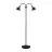 Nordlux Ray Pavimento Lamp Metallo Nero | Adatto per 2x E14