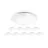 Confezione Multipack 10x Noxion Bulkhead LED Corido Bianca 18W 1561lm - 840 Bianco Freddo | 360mm - IP44