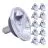 Confezione Multipack 10x Noxion Lucent Faretti LED AR70 BA15d 6W 350lm 36D - 927 Bianco Molto Caldo | Miglior Resa Cromatica - Dimmerabile - Sostitutiva 50W