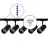 Set completo 1-Fase Rail 2 Metro Nero | incl. 5x Faretti + GU10 2700K 3W Dimmerabile + Tappo Di Chiusura, Connettore di Alimentazione e I-Connettore