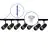 Set completo 1-Fase Rail 3 Metro Nero | incl. 7x Faretti + GU10 2700K 3W Dimmerabile + Tappo Di Chiusura, Connettore di Alimentazione e I-Connettore