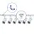 Set completo 1-Fase Rail L 1 x 1 Metro Bianca | incl. 6x Faretti + GU10 2700K 3W Dimmerabile + 1 x 1 Metro Tappo Di Chiusura, Connettore di Alimentazione e L -Connettore