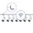 Set completo 1-Fase Rail L 1,5 x 1,5 Metro Bianca | incl. 7x Faretti + GU10 2700K 3W Dimmerabile + Tappo Di Chiusura, Connettore di Alimentazione e L -Connettore