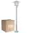 Confezione Multipack 10x Nordlux Agger Lampada a piedistallo Metallo Brushed Aluminium | Adatto per 1x E27 