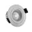 Noxion Faretti LED Leda Inclinabile Aluminium 6W 400lm 36D - 927 Bianco Molto Caldo | Ritaglio 83mm - IP44 - Miglior resa cromatica - Dimmerabile