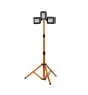 Ledvance Proiettore LED Lampada da cantiere Treppiedi Scuro Grigio 1X30W and 2x5W 3280lm 110D - 840 Bianco Freddo | IP54 - Ricaricabile - Simmetrico