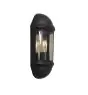 Ansell LED Luce da parete Latina Metà Lanterna Nero - Adatto per E27 fino 42W | IP65 - Sensore di luce