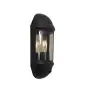 Ansell LED Luce da parete Latina Metà Lanterna Nero - Adatto per E27 fino 42W | IP65 - Sensore di movimento e luce
