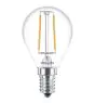 Philips Corepro LED Lustre E14 Sferica Filamento Chiara 2W 250lm - 827 Bianco Molto Caldo | Sostitutiva 25W