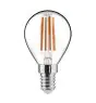 Noxion Lucent Lustre LED E14 Sferica Filamento Chiara 4.5W 470lm - 827 Bianco Molto Caldo | Dimmerabile - Sostitutiva 40W