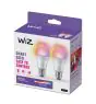 Pacco doppio 2x WiZ Smart LED E27 Pera Filamento Ghiaccio 9W 806lm | Miglior Resa Cromatica - Dimmerabile - Sostitutiva 60W