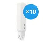 Confezione Multipack 10x Philips Corepro PL-C LED 9W 900lm - 830 Luce Calda | Sostitutiva 26W