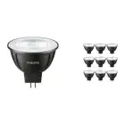 Confezione Multipack 10x Philips Master LEDspot GU5.3 MR16 7.5W 621lm 24D - 930 Luce Calda | Miglior resa cromatica - Dimmerabile - Sostitutiva 50W