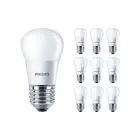 Confezione Multipack 10x Philips Corepro LEDluster E27 Sferica Ghiaccio 5W 470lm - 827 Bianco Molto Caldo | Sostitutiva 40W