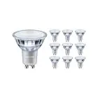 Confezione Multipack 10x Philips MASTER Value LEDspot GU10 PAR16 3.7W 270lm 36D - 922-927 Dim To Warm | Miglior Resa Cromatica - Dimmerabile - Sostitutiva 35W