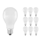 Confezione Multipack 10x Ledvance CLASSIC LED E27 Pera Ghiaccio 19W 2452lm - 827 Bianco Molto Caldo | Sostitutiva 150W