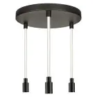 Ledvance Decor Glow Luce Pendente Nero 28W 1400lm - 927 Bianco Molto Caldo | 400mm - Miglior Resa Cromatica