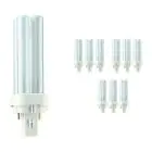 Confezione Multipack 10x Philips MASTER PL-C 10W - 827 Bianco Molto Caldo | 2 Pin